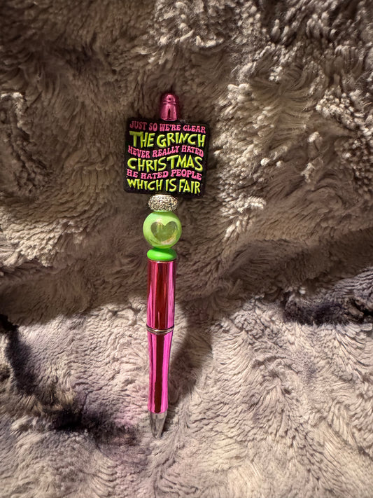 Grinch pen