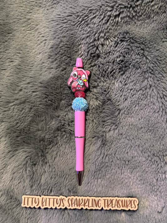 Baby pink stitch pen