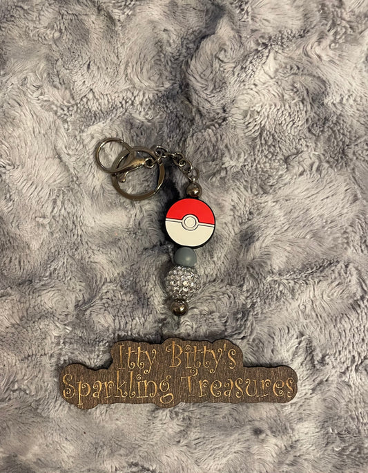 Pokeball keychain