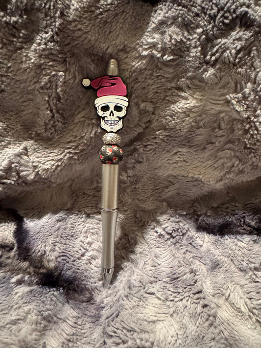 Christmas skull pen