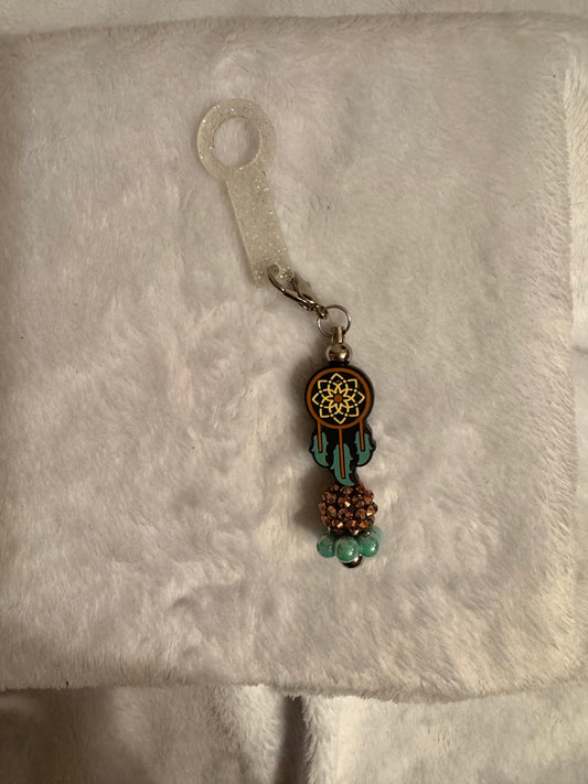 Dream catcher straw charm