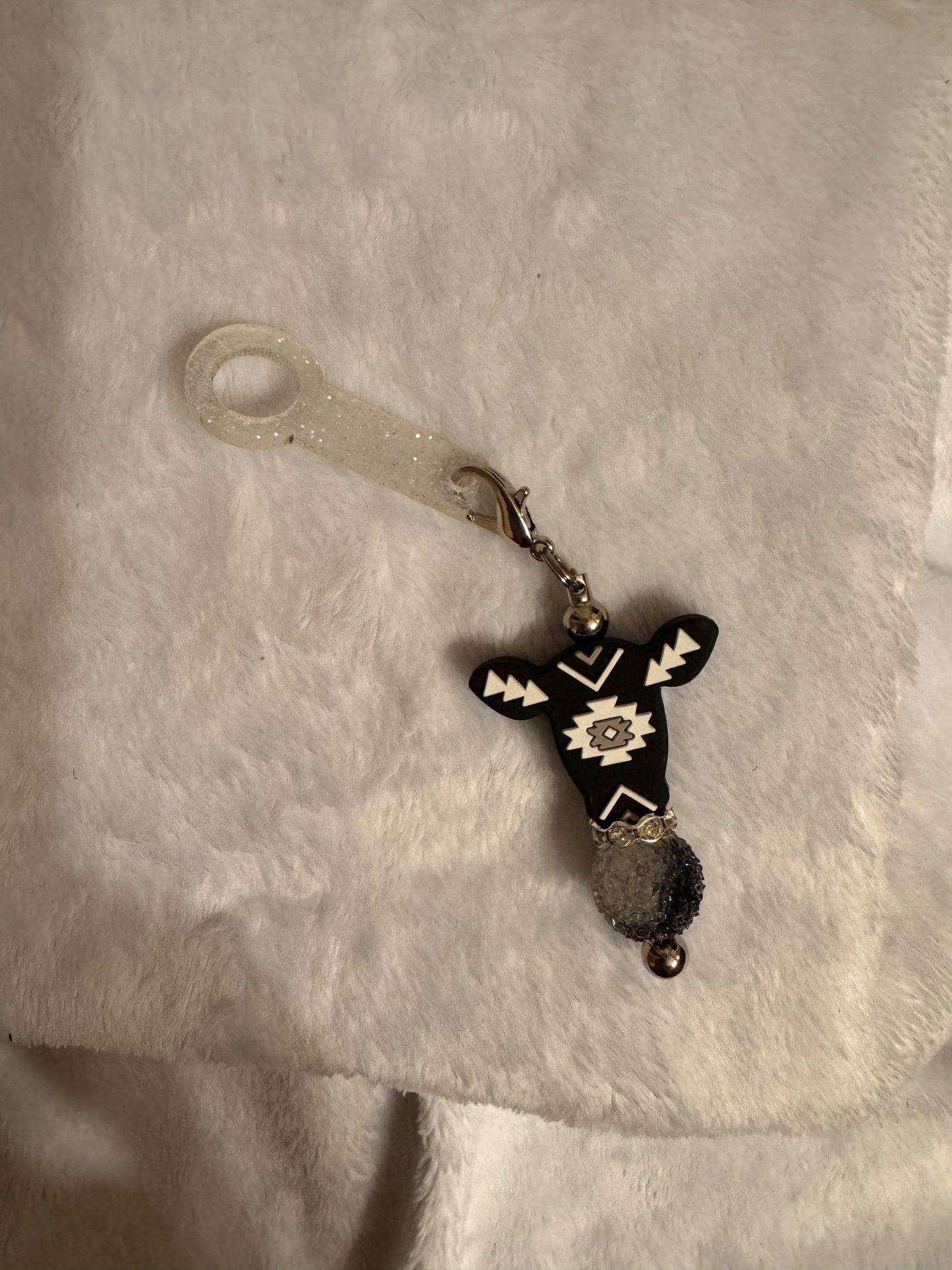 Cow straw charm